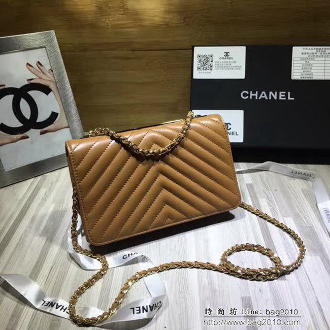 香奈兒CHANEL V982新款新顏色專櫃品質羊皮鏈條小包 DSC1255